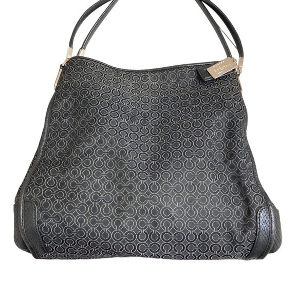 Coach op optic Madison phoebe black shoulder bag multi compartment